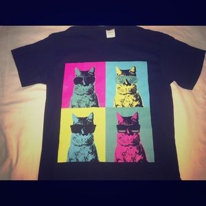 Funny Cat T shirt size S